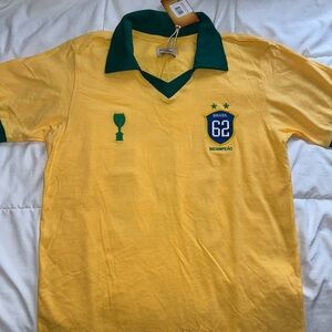 Yellow and Green PELE Polo Shirt
